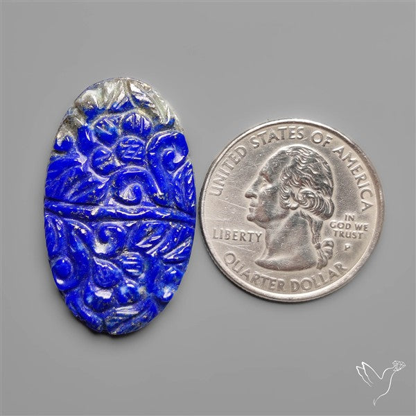Mughal Carved Lapis Lazuli