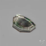 Step Cut Crystal And Rainbow Mother Of Pearl Doublet