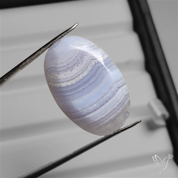 Faceted Blue Lace Agate