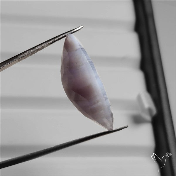 Faceted Blue Lace Agate