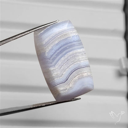 Faceted Blue Lace Agate