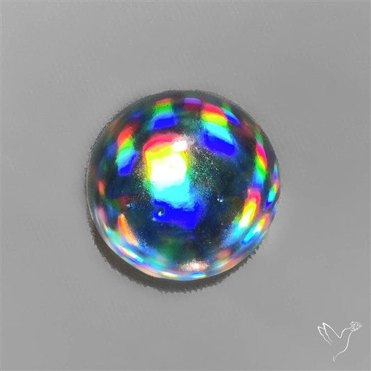 Rainbow Disco Quartz (Upclcled CD & Quartz Doublet)