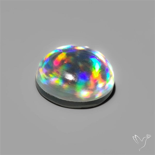 Rainbow Disco Quartz (Upclcled CD & Quartz Doublet)