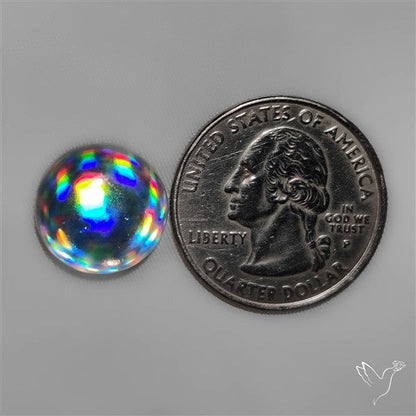Rainbow Disco Quartz (Upclcled CD & Quartz Doublet)