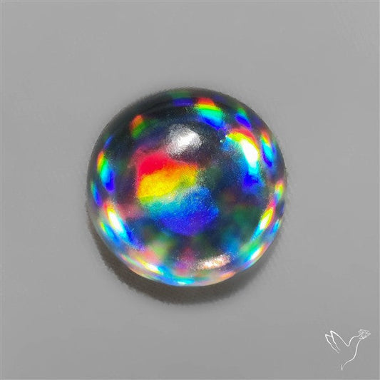 Rainbow Disco Quartz (Upclcled CD & Quartz Doublet)