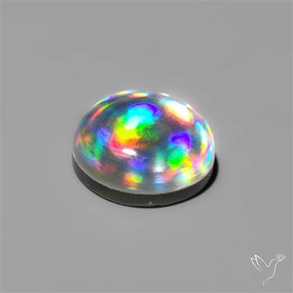 Rainbow Disco Quartz (Upclcled CD & Quartz Doublet)