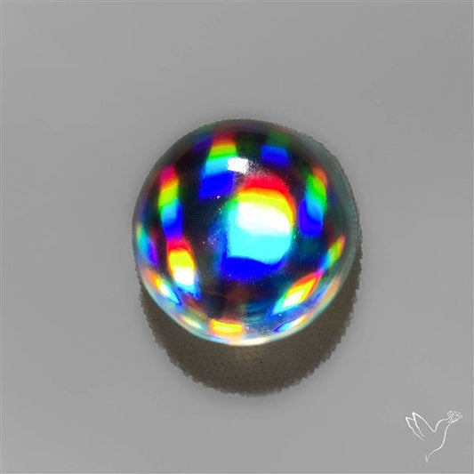 Rainbow Disco Quartz (Upclcled CD & Quartz Doublet)
