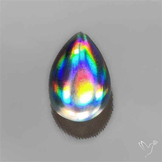 Rainbow Disco Quartz (Upclcled CD & Quartz Doublet)