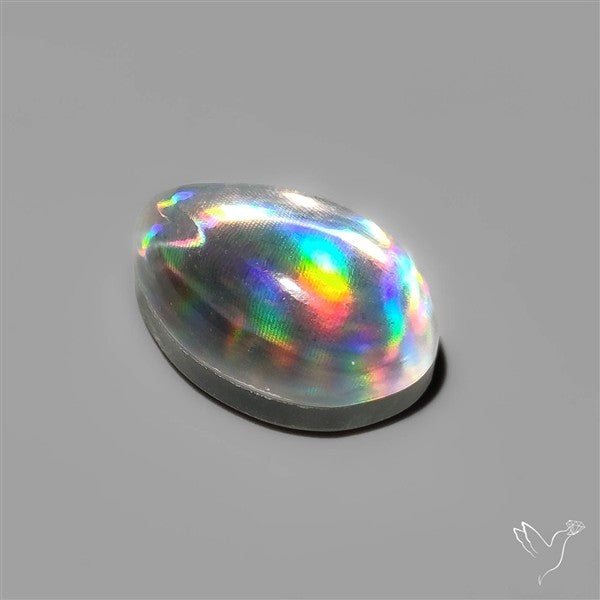 Rainbow Disco Quartz (Upclcled CD & Quartz Doublet)