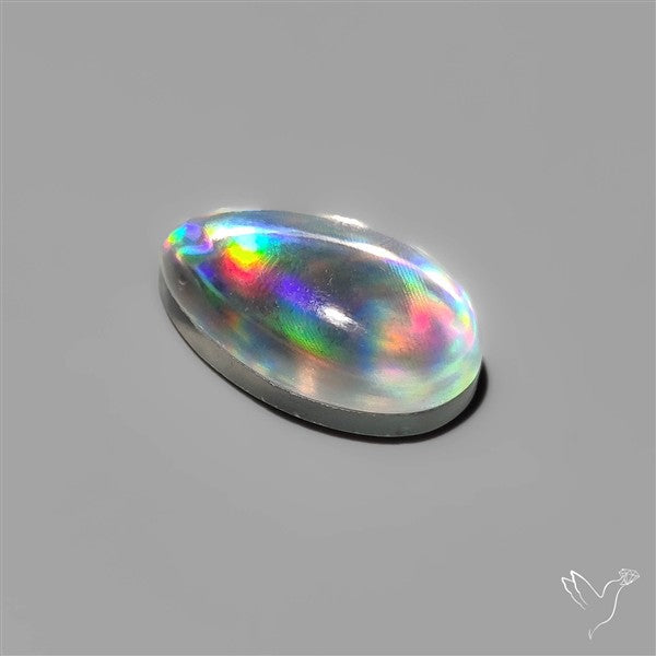 Rainbow Disco Quartz (Upclcled CD & Quartz Doublet)