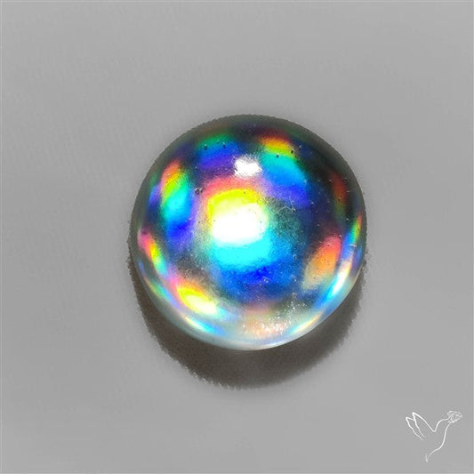 Rainbow Disco Quartz (Upclcled CD & Quartz Doublet)
