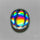 Rainbow Disco Quartz (Upclcled CD & Quartz Doublet)