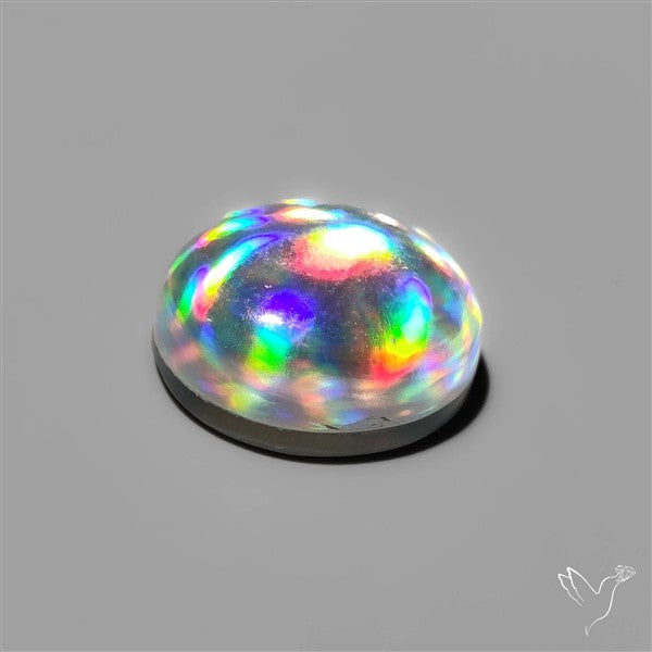 Rainbow Disco Quartz (Upclcled CD & Quartz Doublet)