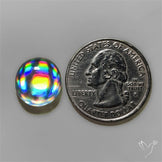 Rainbow Disco Quartz (Upclcled CD & Quartz Doublet)