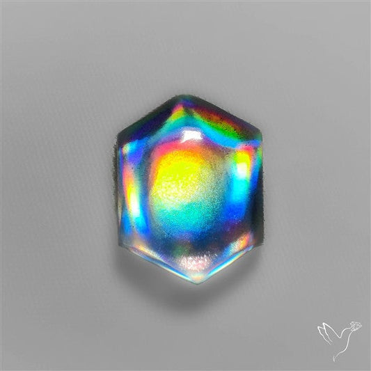 Rainbow Disco Quartz (Upclcled CD & Quartz Doublet)