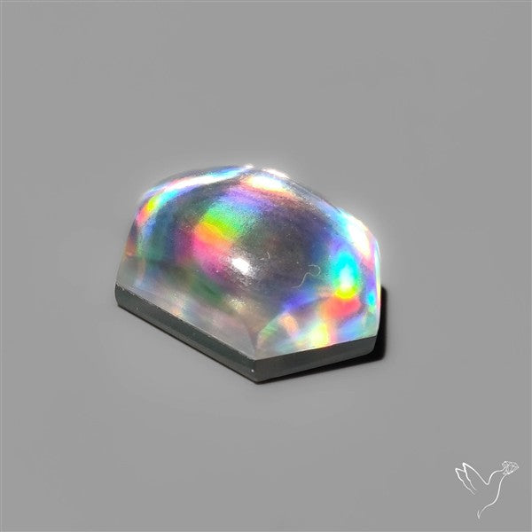 Rainbow Disco Quartz (Upclcled CD & Quartz Doublet)