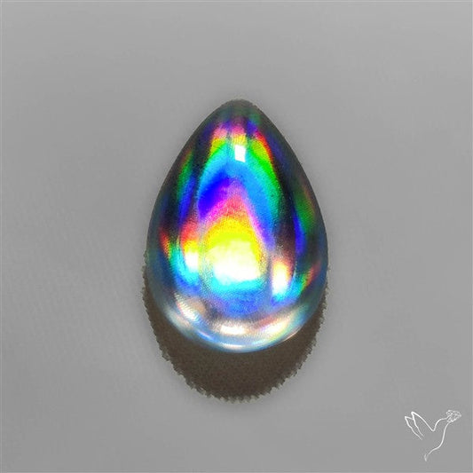 Rainbow Disco Quartz (Upclcled CD & Quartz Doublet)