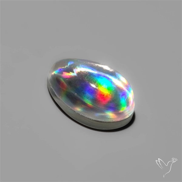 Rainbow Disco Quartz (Upclcled CD & Quartz Doublet)