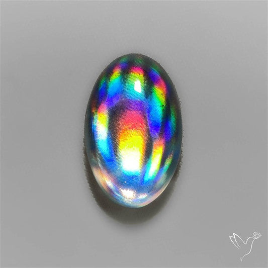 Rainbow Disco Quartz (Upclcled CD & Quartz Doublet)