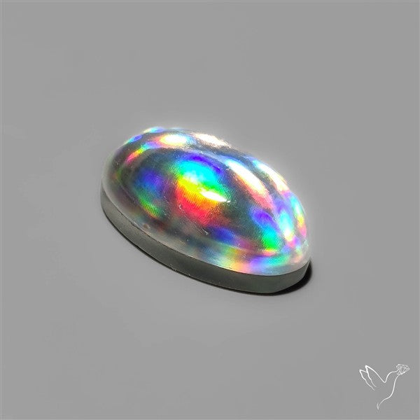 Rainbow Disco Quartz (Upclcled CD & Quartz Doublet)