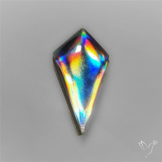 Rainbow Disco Quartz (Upclcled CD & Quartz Doublet)