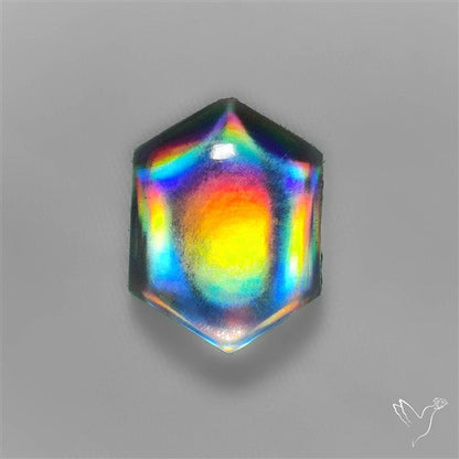 Rainbow Disco Quartz (Upclcled CD & Quartz Doublet)
