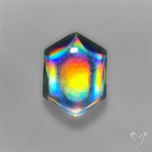 Rainbow Disco Quartz (Upclcled CD & Quartz Doublet)