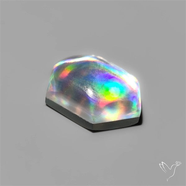 Rainbow Disco Quartz (Upclcled CD & Quartz Doublet)