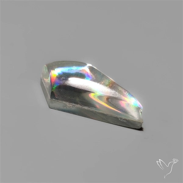 Rainbow Disco Quartz (Upclcled CD & Quartz Doublet)