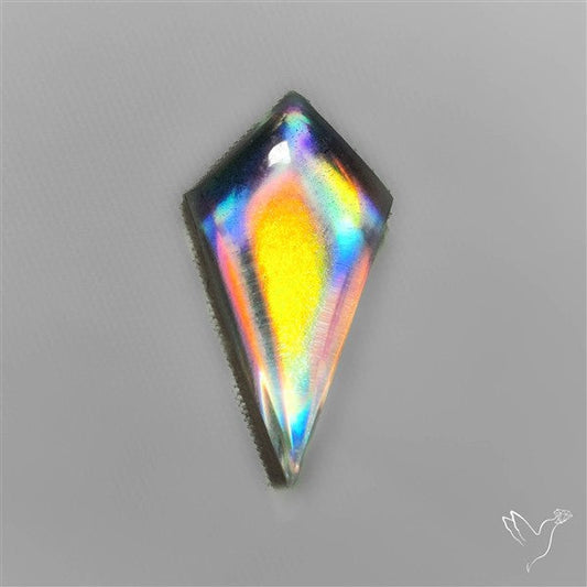 Rainbow Disco Quartz (Upclcled CD & Quartz Doublet)