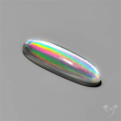 Long Rainbow Disco Quartz (Upclcled CD & Quartz Doublet)
