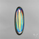 Long Rainbow Disco Quartz (Upclcled CD & Quartz Doublet)