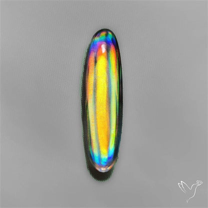Long Rainbow Disco Quartz (Upclcled CD & Quartz Doublet)