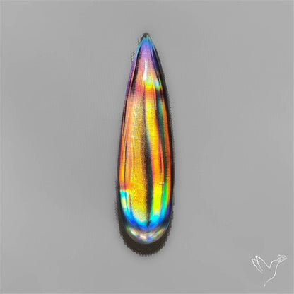 Long Rainbow Disco Quartz (Upclcled CD & Quartz Doublet)