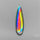 Long Rainbow Disco Quartz (Upclcled CD & Quartz Doublet)