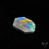 Rose Cut Rainbow Disco Quartz (Upclcled CD & Quartz Doublet)
