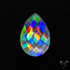 Rose Cut Rainbow Disco Quartz (Upclcled CD & Quartz Doublet)