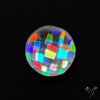Rainbow Disco Quartz Checkerboard Cut (Upclcled CD & Quartz Doublet)