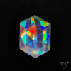 Rose Cut Rainbow Disco Quartz (Upclcled CD & Quartz Doublet)