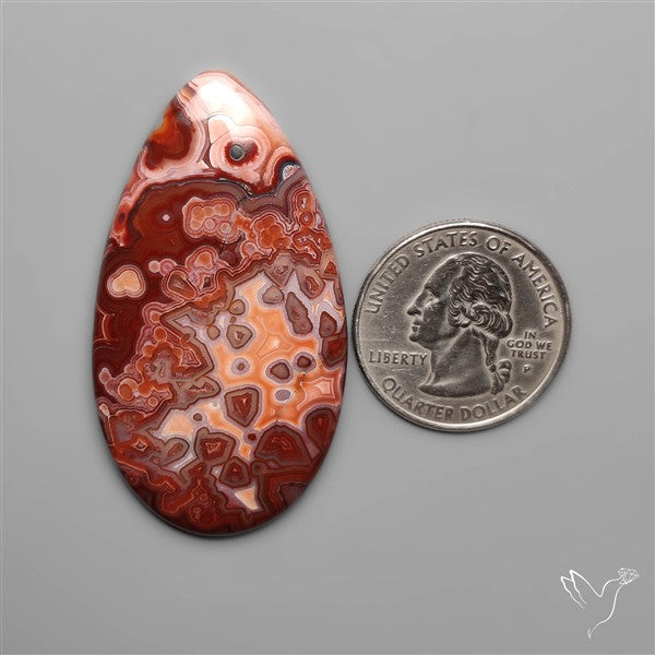 Botryoidal Laguna Lace Agate Cabochon