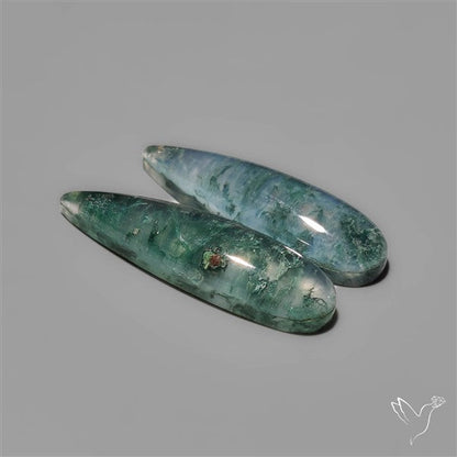 Moss Agate Pair
