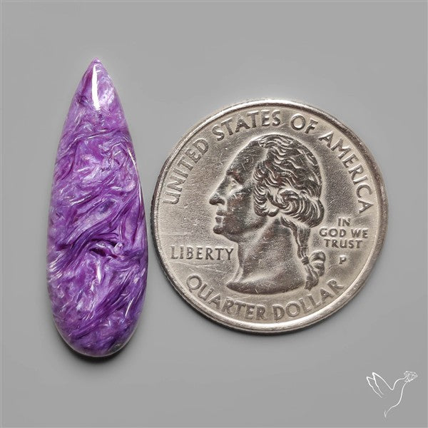 Charoite Long Drop Cabochon