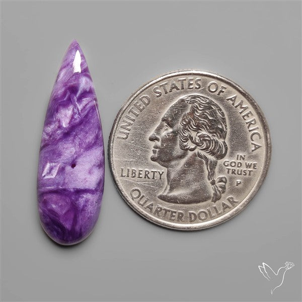 Charoite Long Drop Cabochon