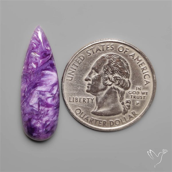 Charoite Long Drop Cabochon
