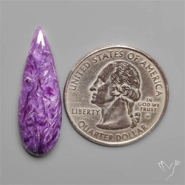 Charoite Long Drop Cabochon