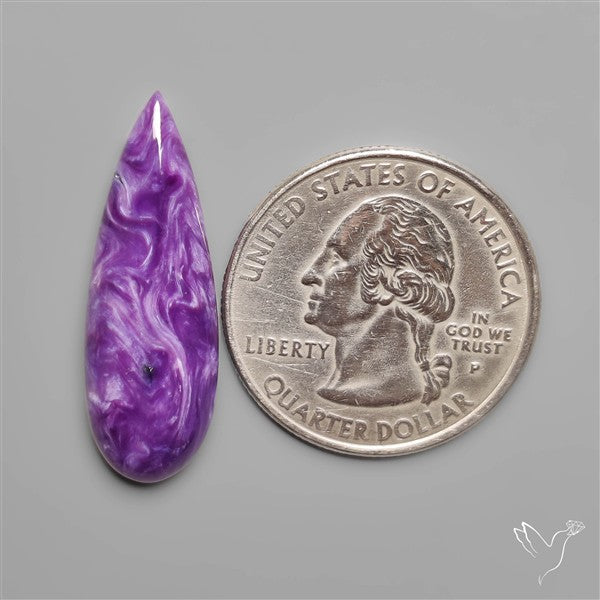 Charoite Long Drop Cabochon