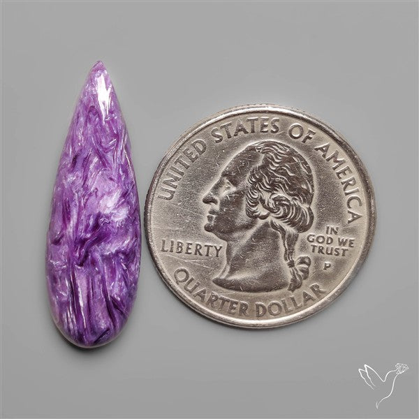 Charoite Long Drop Cabochon