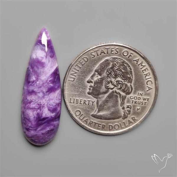 Charoite Long Drop Cabochon