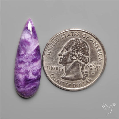 Charoite Long Drop Cabochon