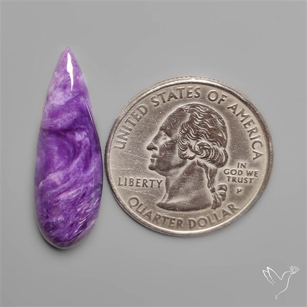 Charoite Long Drop Cabochon
